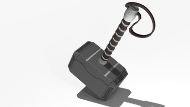 mjolnir arme jouet marteau mythologie Thor Jeux jouets 3d print model - Mito3D