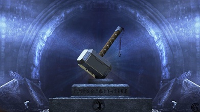mjolnir thor hammer martillo marvel nordic games toys 3d print model - Mito3D