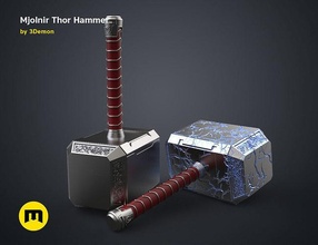 mjolnir hammer - love thunder thor jane universe marvel wreck weapon power storm superhero heavy replica games toys 3d print model - Mito3D