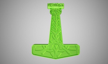 mjolnir necklace jewelry hammer tool work nail equipment industry carpentry metal worker tools free thor sledge gold judge rock stone steel symbol retro necklaces 3d print model - Mito3D