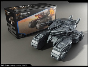 Mirage-tank 3d baskı oyun-oyuncak araç oyunlar oyuncaklar oyuncak oyunları sci fi oyun aksesuarlar 3d print model - Mito3D