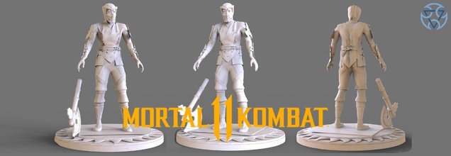 zero mk11 figure mortal kombat attack fighter game character games toys subzero 3d print model - Mito3D