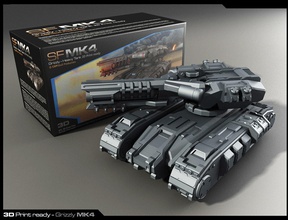 mk3-schwerer Panzer 3d-drucken Spiele-Spielzeug Fahrzeug Spiele - Spielzeug Spiele, sci fi Fahrzeuge Spiel Zubehör 3d print model - Mito3D