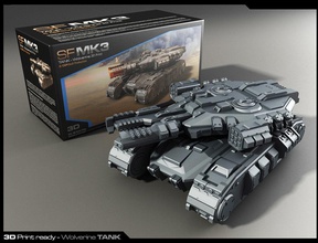 mk3 tank 3d impressão futurista tanque veículo jogos brinquedos sci fi veículos acessórios 3d print model - Mito3D