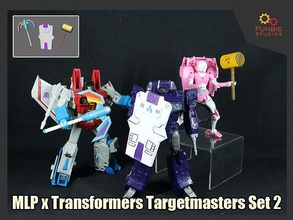 mlp x transformers targetmasters set 2 mylittlepony crossover comic games toys 3d print model - Mito3D