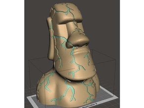 moai lava lámpara moailamp magma luz nocturna casa decoración 3d print model - Mito3D