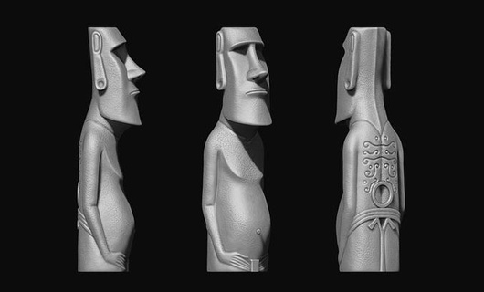 moai deténgase ahu te borde antiguo religioso animal África acuático estatua salvaje Fertilidad godesh Dios naturaleza escultura azul arqueología agua vida casa decoración Rapa Nui Arte esculturas 3d print model - Mito3D