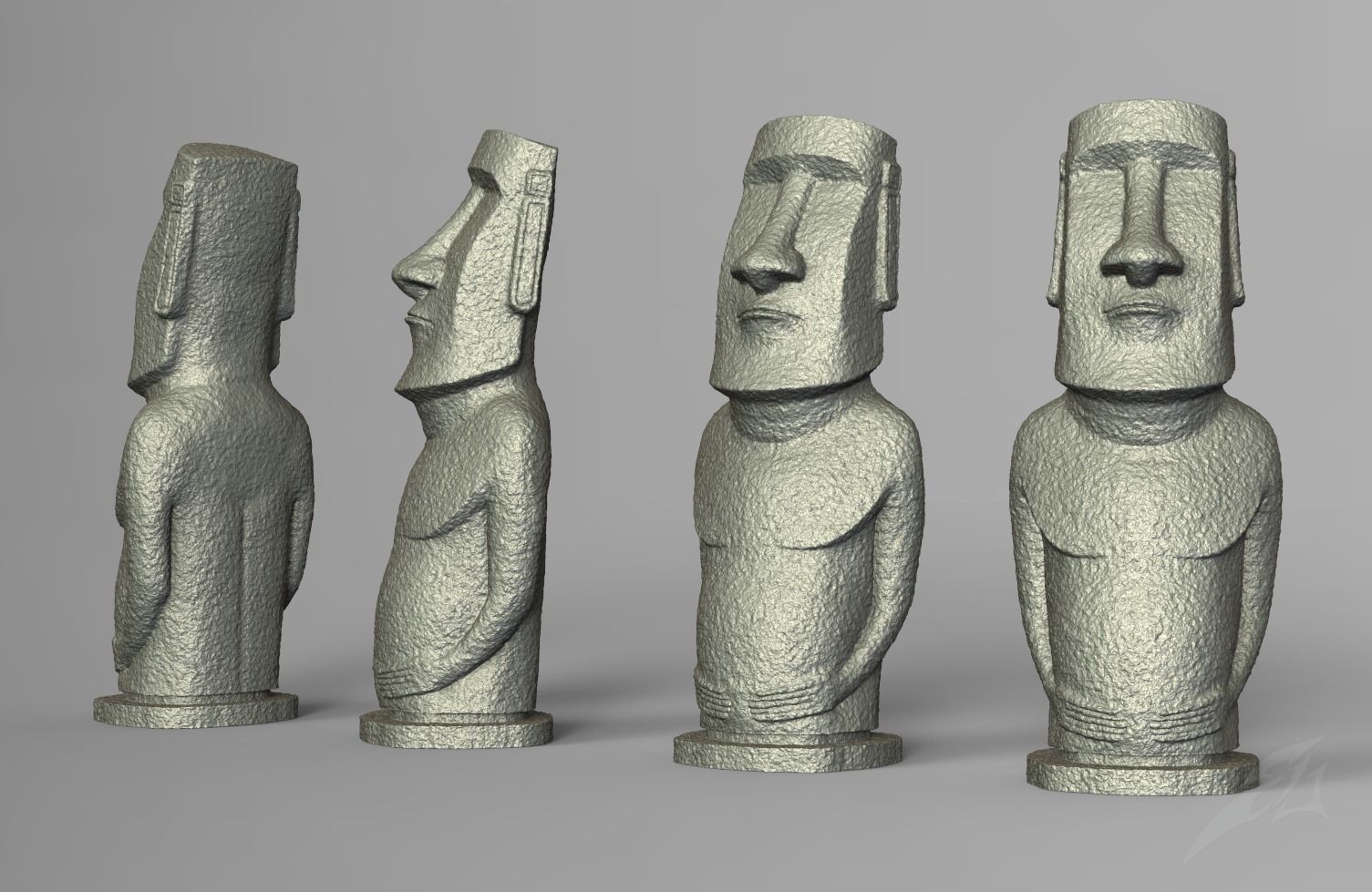 moai statue - easter island deco mimiatures sculpture art sculptures 3D print model - Mito3D