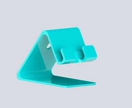 mobile stand plastic design mobilestand 3dprinter paper tablestand house accessories 3d print model - Mito3D
