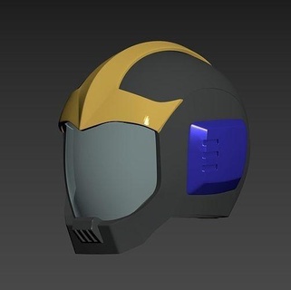 mobile suit gundam zeon black tri-stars pilot helmet tri stars art 3d print model - Mito3D