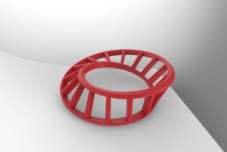 mobius şerit sanat garip inanılmaz matematiksel 3d print model - Mito3D