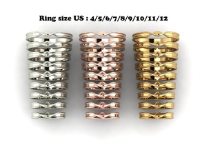 mobius estilo boda anillo giro joyería joya europa bandas anillos canalla retorcido estados unidos canadá áfrica banda lujo imprimible oro plata 3d print model - Mito3D