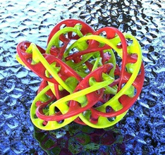 mobius torus knot type-3 science hobby fun math imaterialisechallenge 3d print model - Mito3D