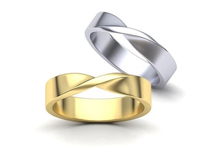 mobius düğün erkek 5 mm geniş bant 3dmodel yüzük takı çelik yüzüğü erkekler grup halka ABD Kanada 3dring yazdırılabilir İsrail Avrupa ayarlayın altın evlilik grubu autralia mücevher 3d print model - Mito3D