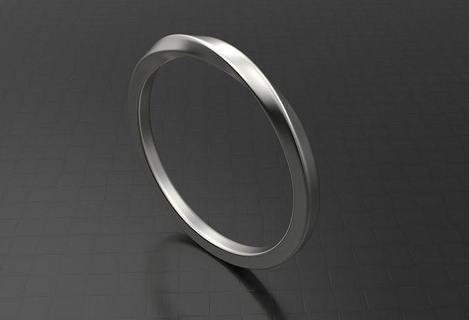 mobius wedding ring engagement gold silver platinum twist modern printable finger art design diamond bracelet jewelry rings 3d print model - Mito3D