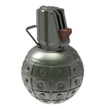 mock up of aréola fragmentação grenade halo5 masterchief chefe pacto armas jogos brinquedos acessórios 3d print model - Mito3D