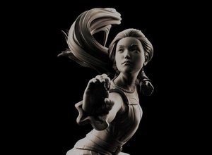 model12 estátua of pessoa menina mulher arte escultura personagem corpo bailarina retrato 3d 3dprinting stl obj estatueta esculturas 3d print model - Mito3D