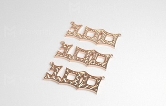 Modell 100 3 dolar Modell-100-textur Halskette Schmuck gold Silber bedruckbar ist Juwel weiß sterling Mode neue Platin gut bereit drucken textur engagement mesh 18k 14k Halsketten 3d print model - Mito3D