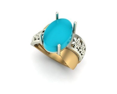 modello 10 squillare gioielleria anelli oro diamante stampabile argento sterlina moda 3d print model - Mito3D