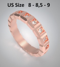 Modell 116 chopard großen Facette ebnen Diamant-ring-ice cube pure uns ring Schmuck gold Silber diamond bedruckbar ist Juwel gold-ring Mode-ring Eis rein Mode-Schönheit neue Mode Diamant-ring Ringe 3d print model - Mito3D
