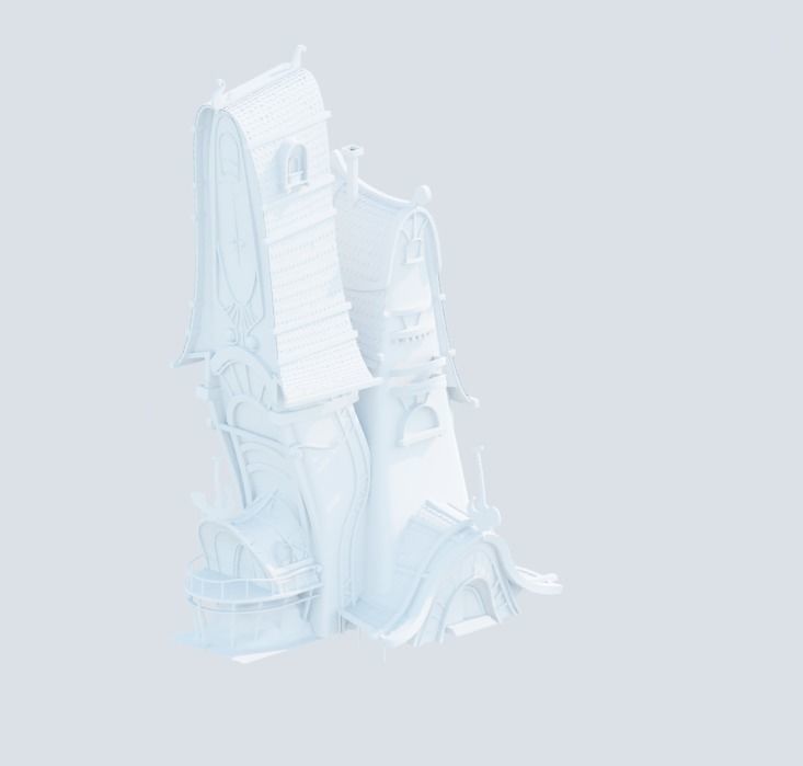 model 3d castle design illustration furniture desktop technology games toys board 3D print model - Mito3D