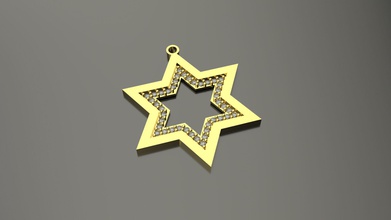 modelo 55 david estrela diamante diferente distinto étnico colar judaico restauração hardware resgatado gema pedra moda ótimo malha impressão ouro jóia jóias prata joalheria colares 3d print model - Mito3D