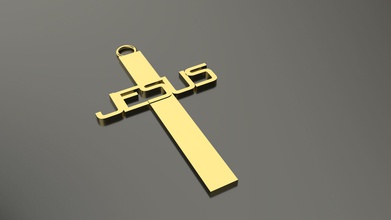 model 68 cross christian necklace jesus ethnic gold silver printable jewel jewellery sterling white jesu religiou object print dissimilar distinct fashion beauty apparel jewelry necklaces 3d print model - Mito3D