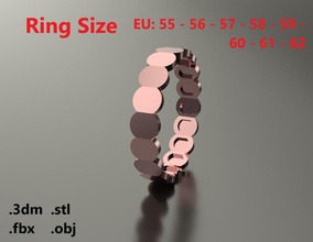 modelo 73 faceta anillo ovalado moderna de la ue tamaño joyería oro plata imprimible joya el platino moderno moda sterling boda listo impresión motivo liahona los anillos 3d print model - Mito3D