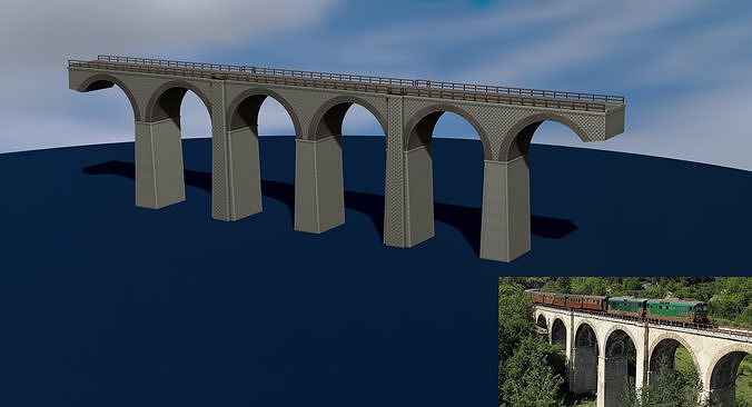 modello ponte h0 scala treni file 3d stampante viadotto of stanco treno modellazione stl fdm diorama scolpire statuetta arte artista miniatura assemblaggio obj actionfigures passatempo fai 3D print model - Mito3D