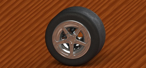 modelo do carro rim hobby-diy roda a pneu de veículo parte rodas auto indústria automotiva leve imprimir printable hobby diy 3d print model - Mito3D