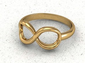 modello infinity ring gioielli 3d infinito anello vari modelli anelli 3d print model - Mito3D