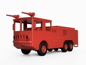 model o-11a 1950s firetruck toy truck plastic play air aircraft airport vintage large classic terrain wheels retro fun games toys vehicles hobby diy 3d print model - Mito3D