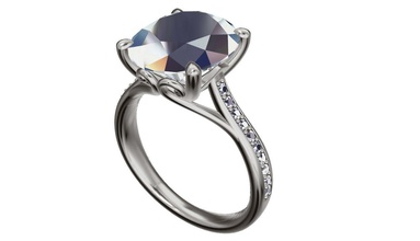 model p7 engagement ring jewelry platinum luxury shining precious romance gem printable brilliant sterling rings 3d print model - Mito3D