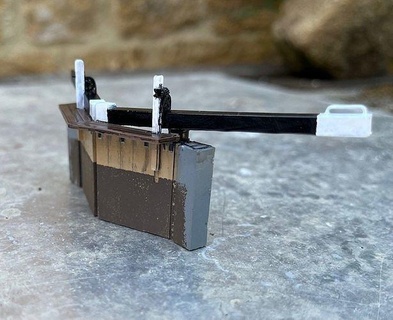 model railway canal lock gates oo ho railroad gate water boat barge hobby diy 3d print model - Mito3D