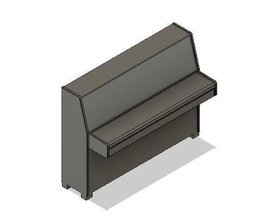 modèle chemin fer piano bâtiment meubles oo maison loisir DIY paysage salon musique 3d print model - Mito3D