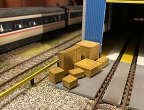 model railway wooden transport shipping crates oo ho station train container box platform distribution pallet cargo hobby diy 3d print model - Mito3D