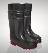modello pioggia stivali scarpa moda inverno scarpe 3d print model - Mito3D