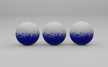 modello neve colorato palle colori palla bambini 3d realisticamente animazione sferica Giochi giocattoli 3d print model - Mito3D