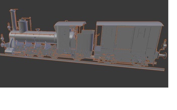 model train steam locomotive printing steamlocomotive printable miniature veichle hobby diy 3d print model - Mito3D