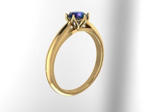 Modell Hochzeit ring 3d-Druck Schmuck engagement band Ihre Ihr Ringe 3d print model - Mito3D
