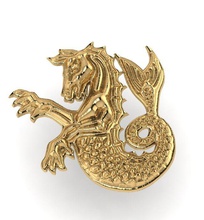 modello oro placcato cavalluccio marino spilla pendente squillare logo anelli gioielleria ciondoli versace stampa design monumento arte platino scarica argento collane caiteri gemma diamante pollo 3d print model - Mito3D