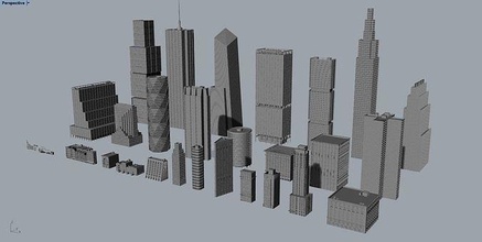 modern architecture animal characters game printable sculpture decorative goblin mage mesh electronic skyscraper downtown skyline city cityscape building tallest science engineering 3d print model - Mito3D
