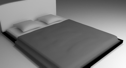 cama moderna casa de la bedroms moderno modernbed cuarto baño 3d print model - Mito3D