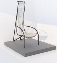 moderno silla mueble asiento sofá interior asientos exterior negro blanco sencillo claro curvas comodidad innovación innovador charles impermeable curva casa 3d print model - Mito3D