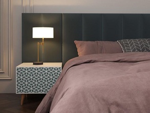 moderno petto of cassetti camera letto mobilia comodino credenza casa 3d print model - Mito3D