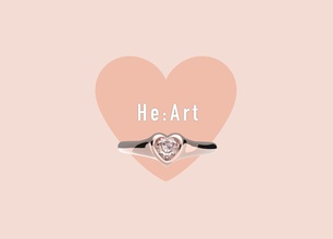 moderno corazón bisel anillo corazon diseño accesorio joyería joya imprimible compromiso titanio plata anillos 3d print model - Mito3D