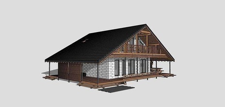 modern house sketchup villa beautiful village roof duplex suburban residental town cottage residential building chalet erotic secretary accountant detached lh lodge 3d print model - Mito3D