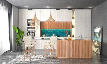 moderno cozinhas cadeira mobília casa tabela cozinha jantar 3d print model - Mito3D
