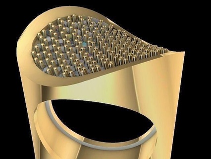 modern pflastern Ring stl verifiziert Schmuck druckbar Diamant Mode Prototyp entwickeln 3d cad stilvoll Design Ringe 3d print model - Mito3D