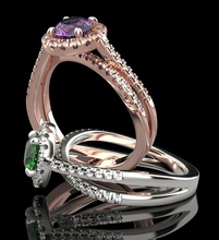 moderno anillo joyería joya precioso lujo accesorio quilate brillante diamante moda oro dedo plata imprimible libra esterlina microprocesador anillos covid 19 proteccion recursos 3d print model - Mito3D